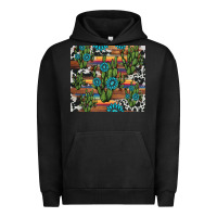Pigment Black cactus gemstone Urban Hoodie - AdoDesignShop