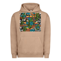 Pigment Burro cactus gemstone Urban Hoodie - AdoDesignShop