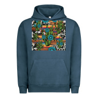 Pigment Midnight Navy cactus gemstone Urban Hoodie - AdoDesignShop