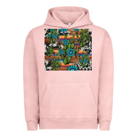 Pigment Salmon cactus gemstone Urban Hoodie - AdoDesignShop