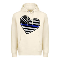 Tofu american thin blue line flag Premium Hoodie - Artiststas