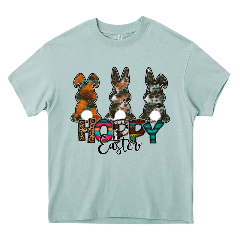 Hoppy Easter Heavy Core Tee by CowhideDigitalArt | Teevron