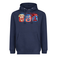 Navy usa mason jars Heavyweight Hoodie - Zillion Design Studio