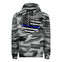 Slate Camo american thin blue line flag Premium Hoodie - Artiststas