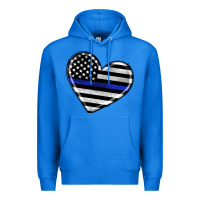 True Royal american thin blue line flag Premium Hoodie - Artiststas