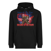 Home Of The Free Because Of The Brave Heavyweight Hoodie | Teevron