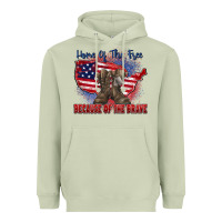 Matcha home of the free because of the brave Heavyweight Hoodie - Zillion Design Studio