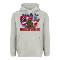 Moon Dust home of the free because of the brave Heavyweight Hoodie - Zillion Design Studio