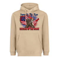 Mushroom home of the free because of the brave Heavyweight Hoodie - Zillion Design Studio