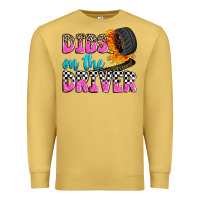 Antique Gold dibs on the driver Premium Sweatshirt - Zillion Design Studio