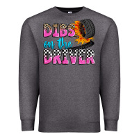 Charcoal Heather dibs on the driver Premium Sweatshirt - Zillion Design Studio