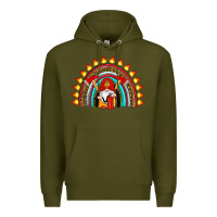 Army Green firefighter gnomes rainbow Premium Hoodie - Artiststas