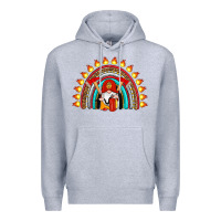 Heather Grey firefighter gnomes rainbow Premium Hoodie - Artiststas