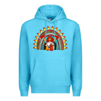 Ocean Blue firefighter gnomes rainbow Premium Hoodie - Artiststas