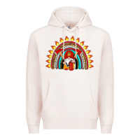 Pale Pink firefighter gnomes rainbow Premium Hoodie - Artiststas
