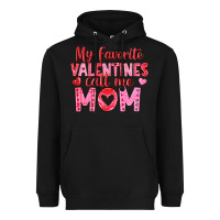 Black my favorite valentine call me mom Heavyweight Hoodie - texasbilliewilder