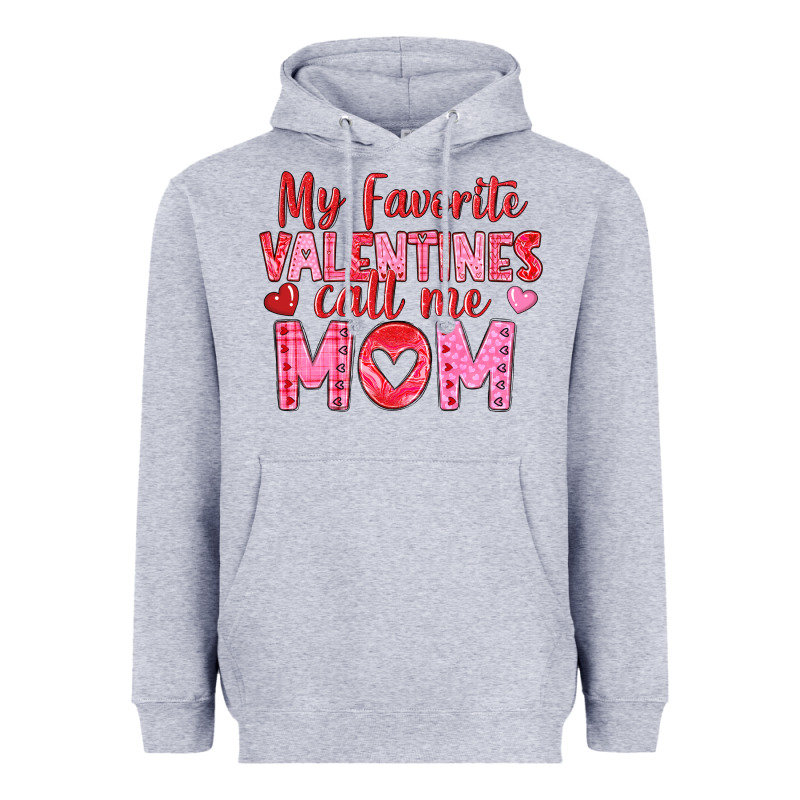 My Favorite Valentine Call Me Mom Heavyweight Hoodie by texasbilliewilder | Teevron