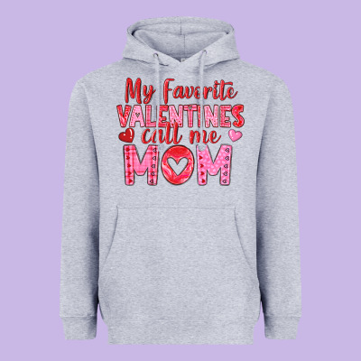 Heavyweight Hoodie my favorite valentine call me mom
