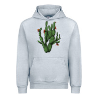 Heather Grey cactus with flowers Urban Hoodie - AdoDesignShop