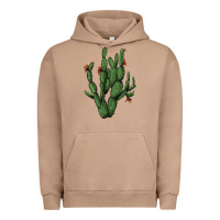 Pigment Burro cactus with flowers Urban Hoodie - AdoDesignShop