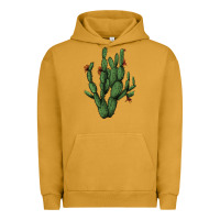 Pigment Peanut Butter cactus with flowers Urban Hoodie - AdoDesignShop