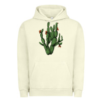 Pigment Pistachio cactus with flowers Urban Hoodie - AdoDesignShop