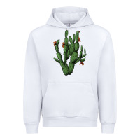 White cactus with flowers Urban Hoodie - AdoDesignShop