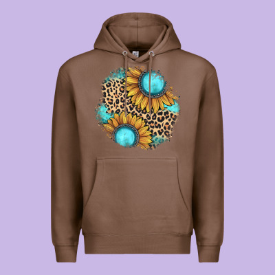 Gemstone Leopard Patch Premium Hoodie Designed By Jahusdesignshop