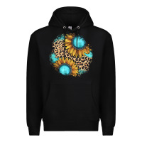 Black gemstone leopard patch Premium Hoodie - JahusDesignShop