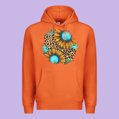 Gemstone Leopard Patch Premium Hoodie Designed By Jahusdesignshop