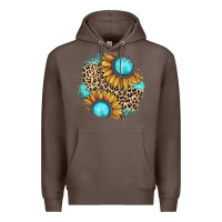 Coffee gemstone leopard patch Premium Hoodie - JahusDesignShop