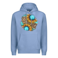 Colony Blue gemstone leopard patch Premium Hoodie - JahusDesignShop