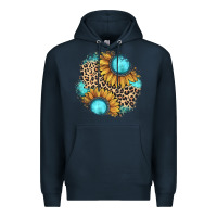 Navy gemstone leopard patch Premium Hoodie - JahusDesignShop