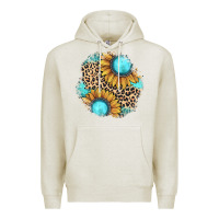 Oatmeal Heather gemstone leopard patch Premium Hoodie - JahusDesignShop