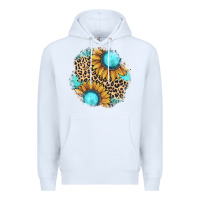 White gemstone leopard patch Premium Hoodie - JahusDesignShop