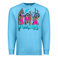 Ocean Blue bmx princess Premium Sweatshirt - Zillion Design Studio