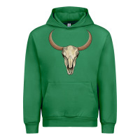 Emerald bull skull Urban Hoodie - AdoDesignShop