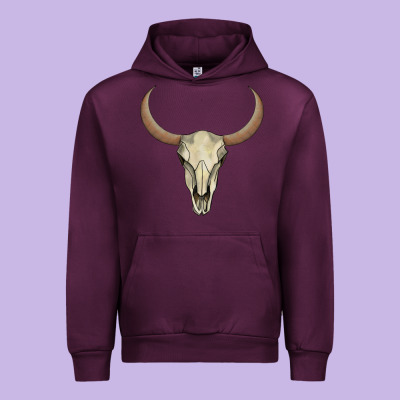 Bull Skull Urban Hoodie Designed By Adodesignshop