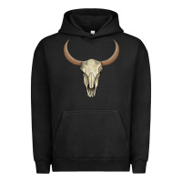 Pigment Black bull skull Urban Hoodie - AdoDesignShop