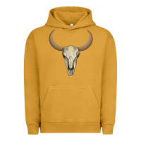 Pigment Peanut Butter bull skull Urban Hoodie - AdoDesignShop