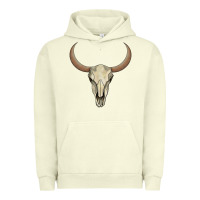 Pigment Pistachio bull skull Urban Hoodie - AdoDesignShop
