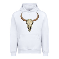 White bull skull Urban Hoodie - AdoDesignShop