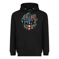 Black faith usa Heavyweight Hoodie - Zillion Design Studio