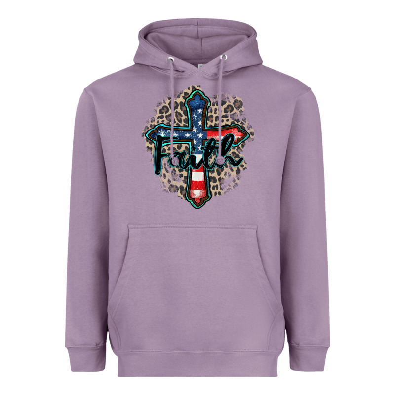 Faith Usa Heavyweight Hoodie by Zillion Design Studio | Teevron