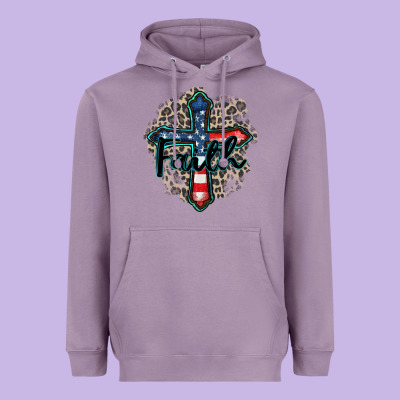 Faith Usa Heavyweight Hoodie Designed By Zillion Design Studio