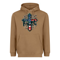 Toasted Coconut faith usa Heavyweight Hoodie - Zillion Design Studio