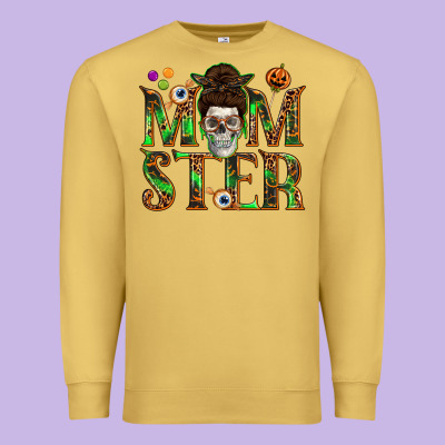 Momster Premium Sweatshirt Designed By Texasbilliewilder