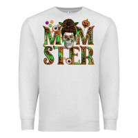 Oatmeal Heather Momster Premium Sweatshirt - texasbilliewilder