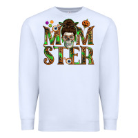 White Momster Premium Sweatshirt - texasbilliewilder