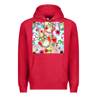 Cardinal summer gnome seamless pattern Premium Hoodie - BundleAndBundleShop